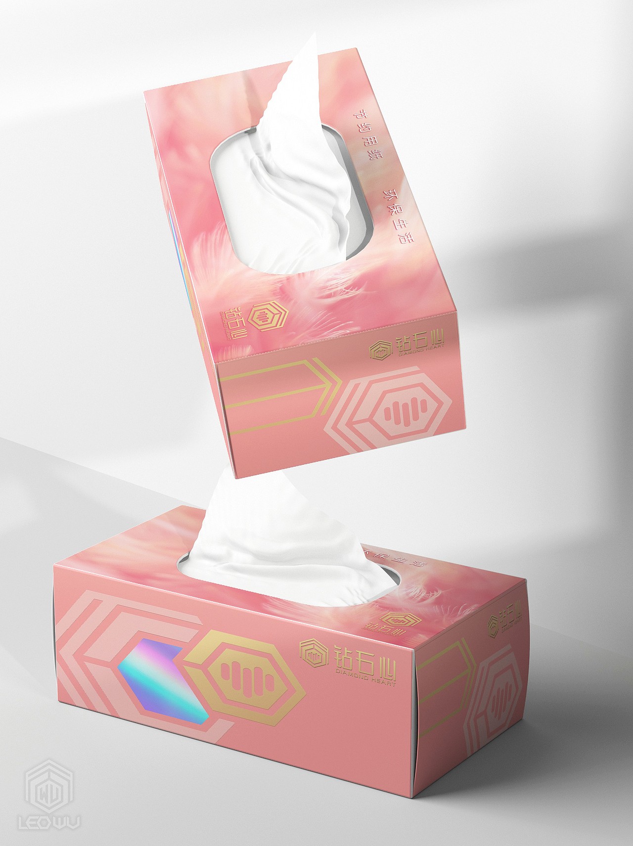 心理咨询品牌“钻石心”IP品牌VI视觉识别系统形象设计