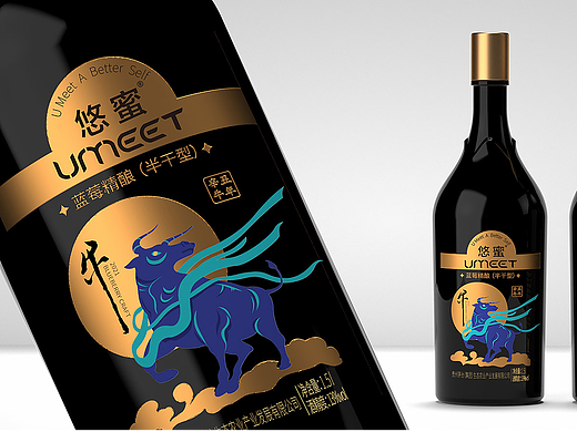 茅台悠蜜3款产品包装设计：利口酒、葡萄酒、茅台伴侣