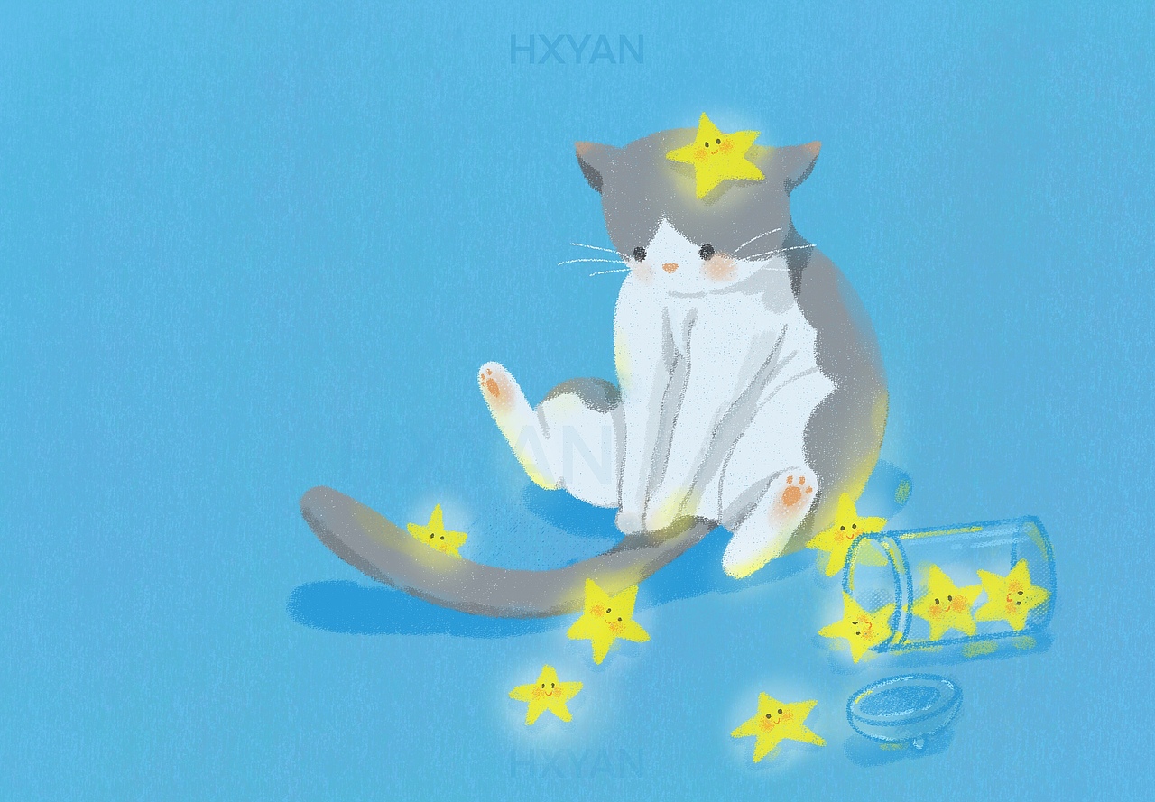 关于我家猫仔的一些日常记录（图ZMzc2MjA1ODg0） - 艺术插画 - 站酷设计师HXYan是燕燕原创素材 - 站酷ZCOOL