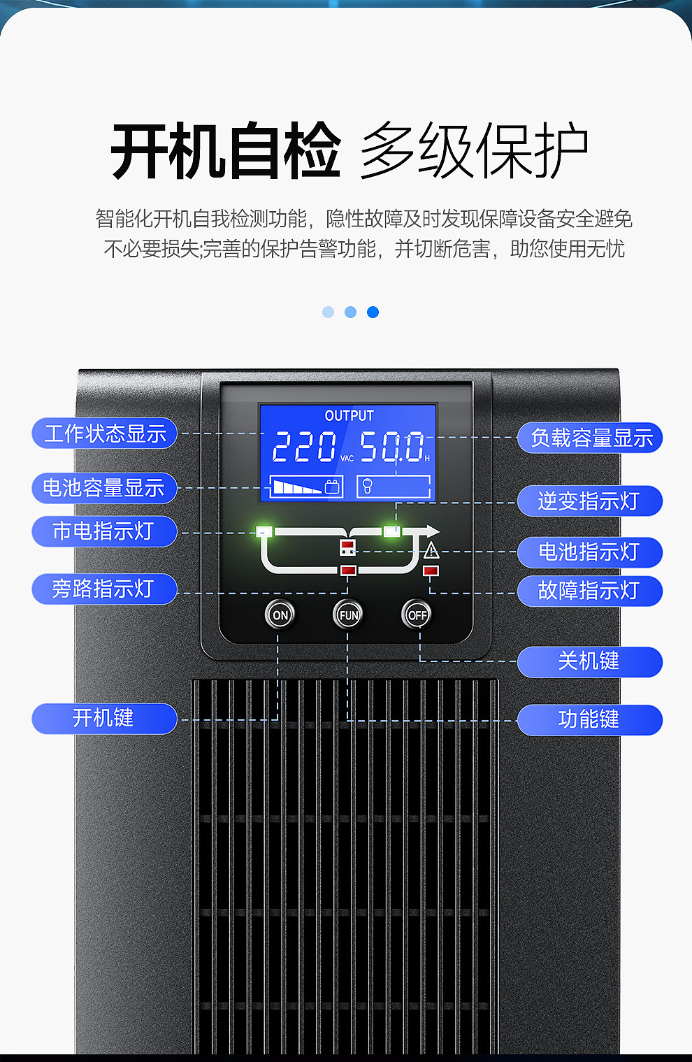 UPS不间断电源详情页(建模渲染+详情)