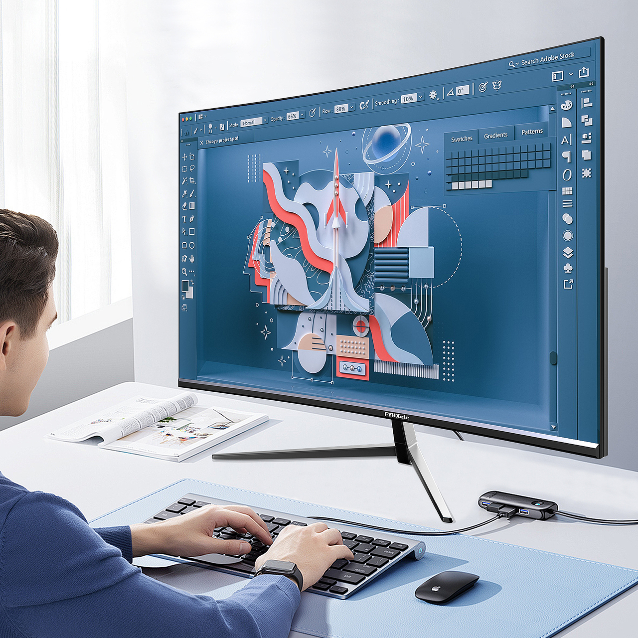 直面黑色显示器（亚马逊平台）（图ZMzc2MjIxNTEy） - 电商 - 站酷设计师YLX叶子原创素材 - 站酷ZCOOL