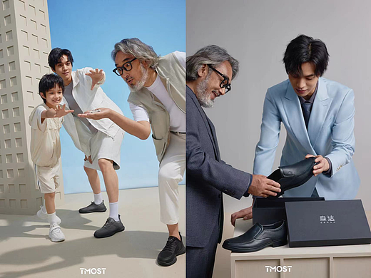 森达男鞋形象片拍摄分享 | 父亲节主题系列 x TMOST
