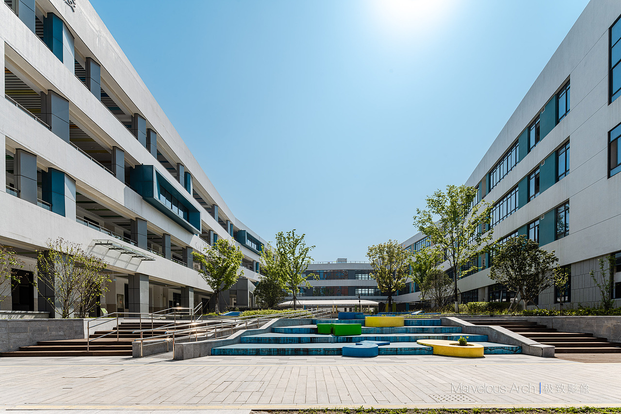 建筑摄影|镇海区静远小学（图ZMzc2MjQ2MjYw） - 环境/建筑摄影 - 站酷设计师极致影像建筑摄影原创素材 - 站酷ZCOOL