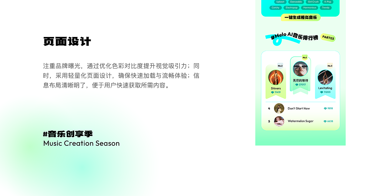 Melo AI音乐agent界面设计(图ZMzc2MjQ5OTcy) - 软件界面 - 站酷设计师HiZella原创素材 - 站酷ZCOOL