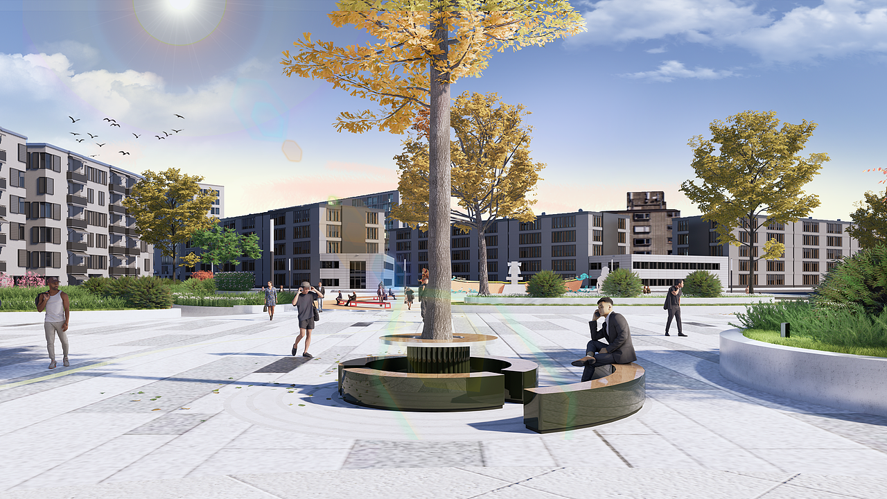 蚌埠市固镇县火车站广场改造设计（图ZMzc2MjU0NzU2） - 景观设计 - 站酷设计师艺笙君原创素材 - 站酷ZCOOL