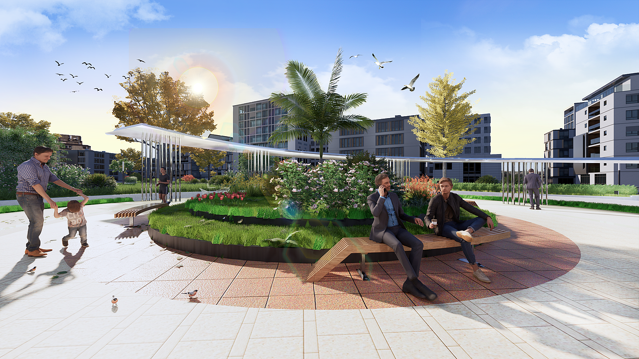 蚌埠市固镇县火车站广场改造设计（图ZMzc2MjU0Nzg0） - 景观设计 - 站酷设计师艺笙君原创素材 - 站酷ZCOOL