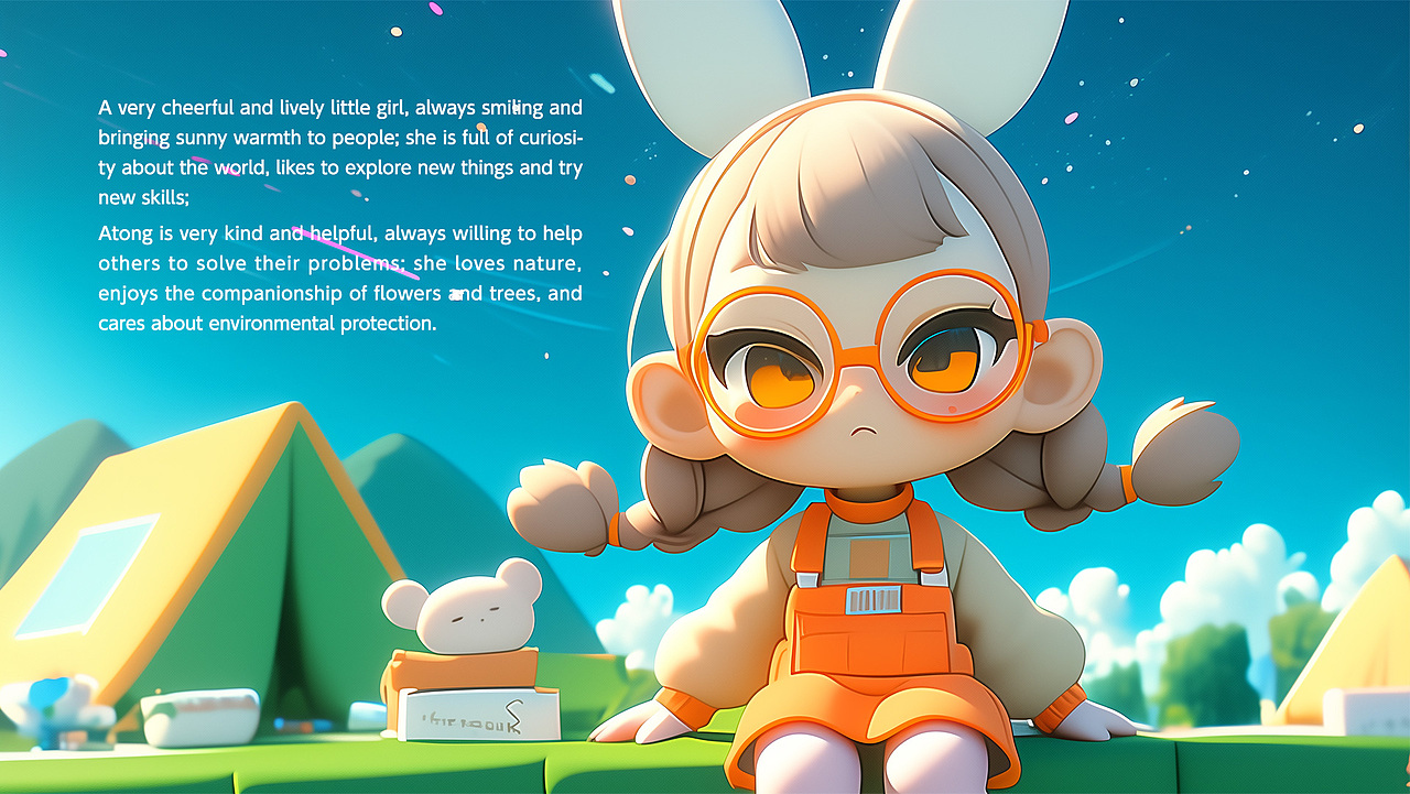 阿彤IP形象 | AIGC（图ZMzc2MjU0ODA4） - IP形象 - 站酷设计师怡呀呀呦原创素材 - 站酷ZCOOL