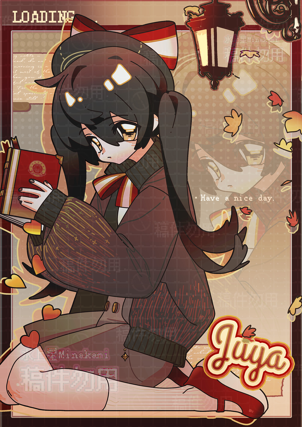 稿件展示·秋天的第一片落叶（图ZMzc2MjYzNDQw） - 艺术插画 - 站酷设计师水上星原创素材 - 站酷ZCOOL