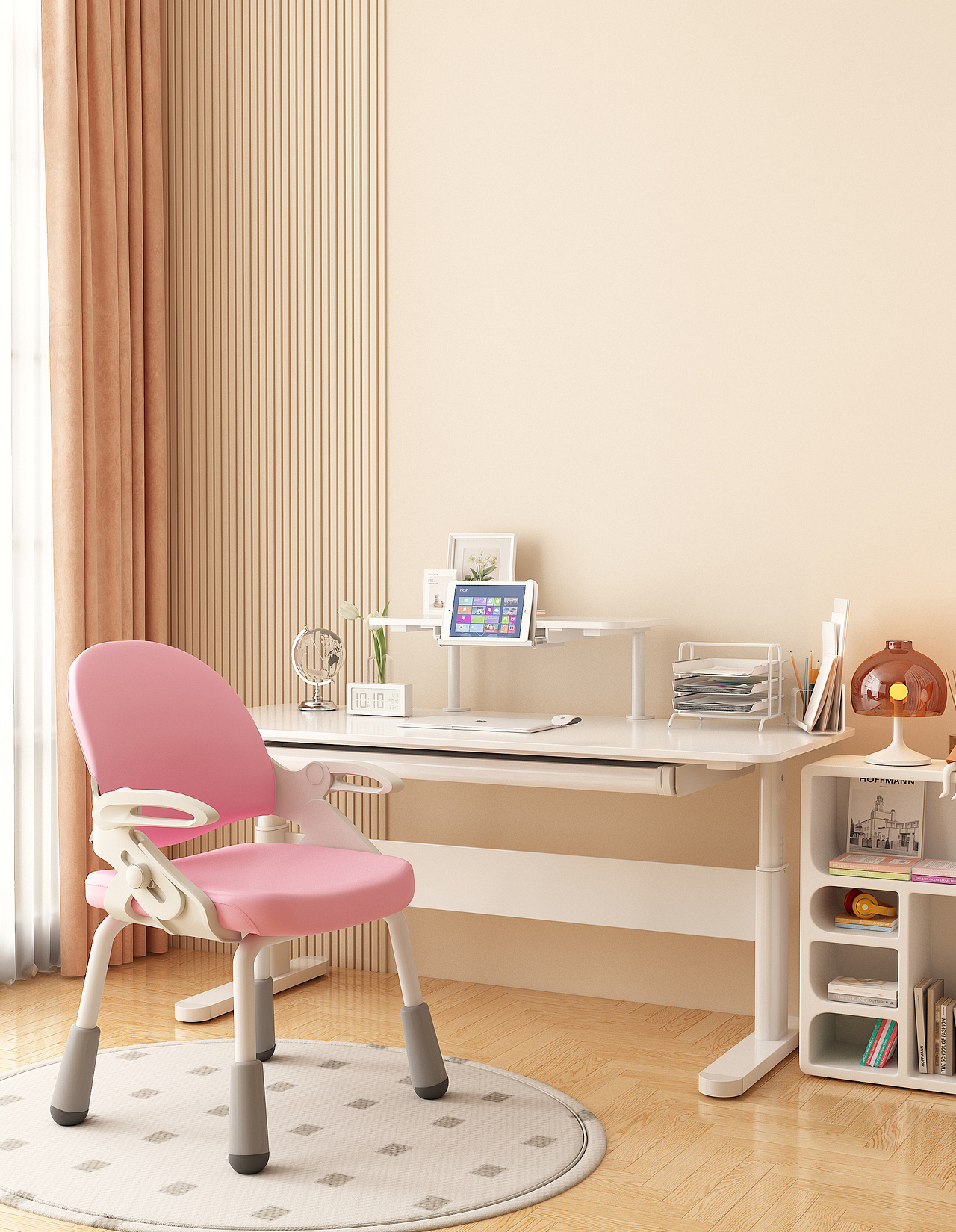 儿童书桌 椅子3d建模渲染（图ZMzc2MjY3MTc2） - 产品 - 站酷设计师没事瞎蹦跶原创素材 - 站酷ZCOOL