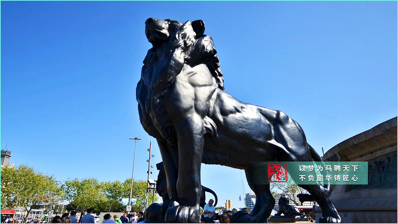 狮子雕像定制,动物铜雕源头厂家,公园雕塑加工