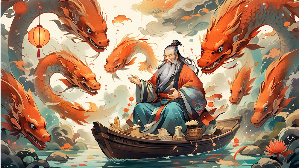 逝者如斯夫（图ZMzc2Mjc5NzEy） - 艺术插画 - 站酷设计师海潮如峰原创素材 - 站酷ZCOOL