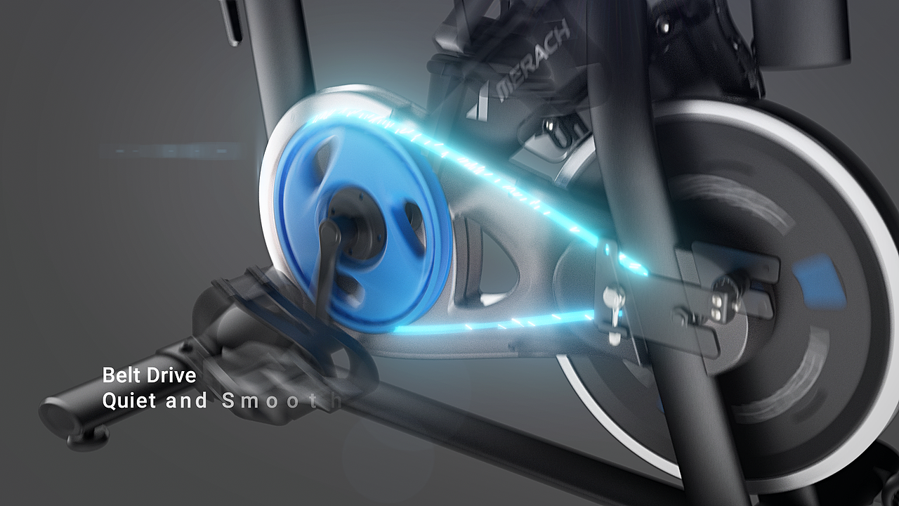 运动单车机c4d三维视频