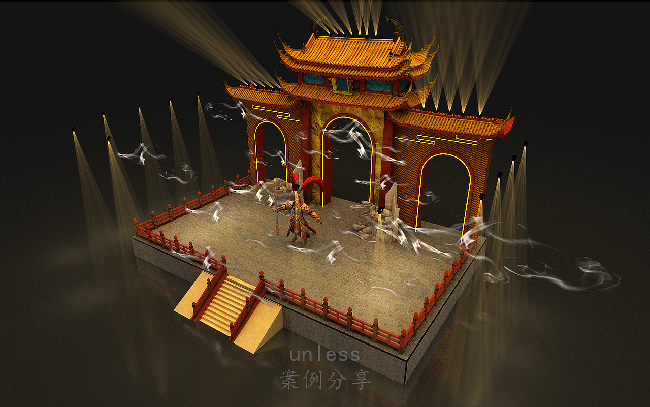 孙悟空机甲舞台舞美设计