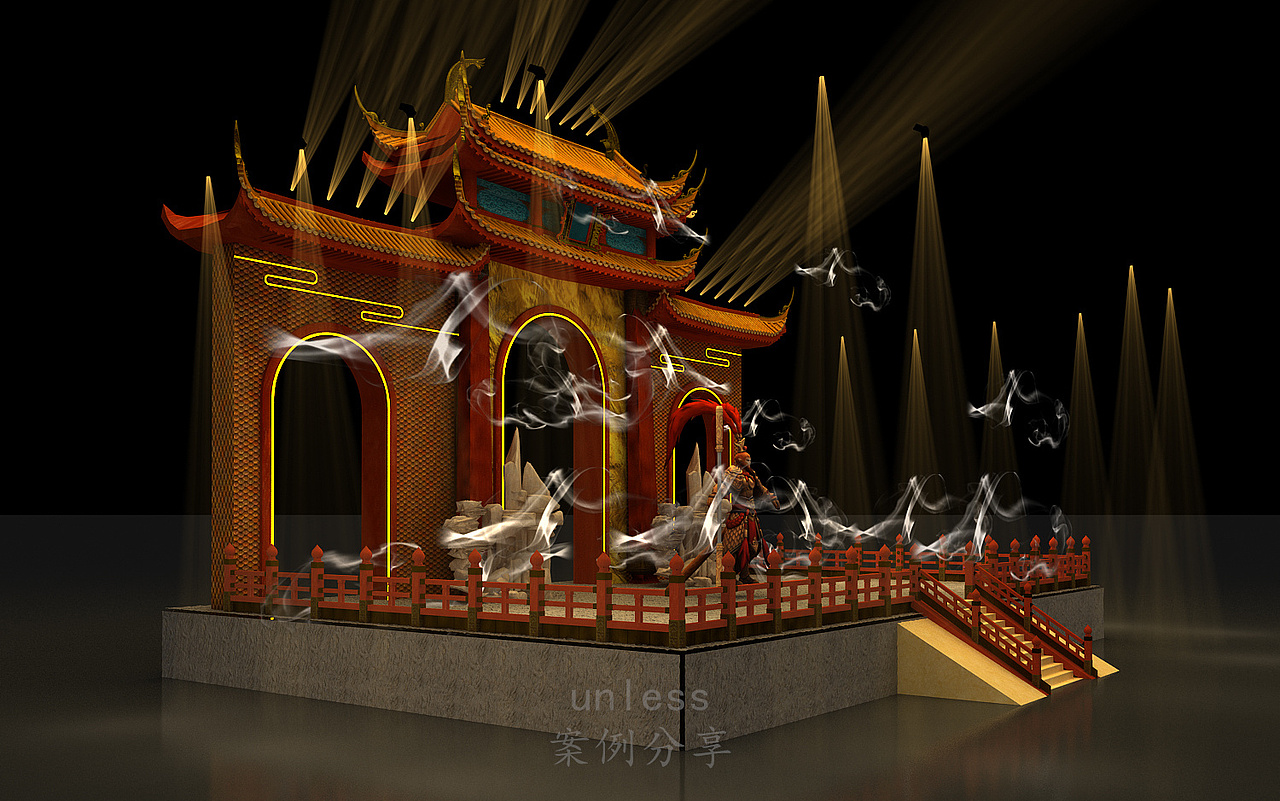 孙悟空机甲舞台舞美设计