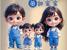 Q版背帶褲全家福