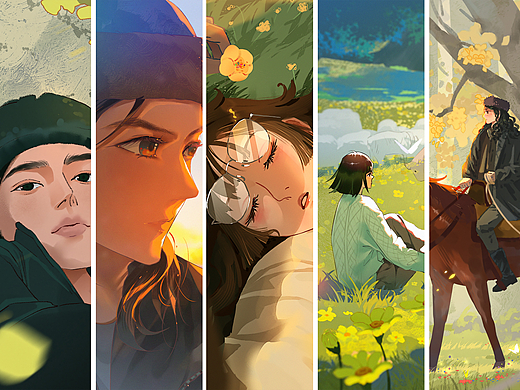 阿勒泰系列插画合集