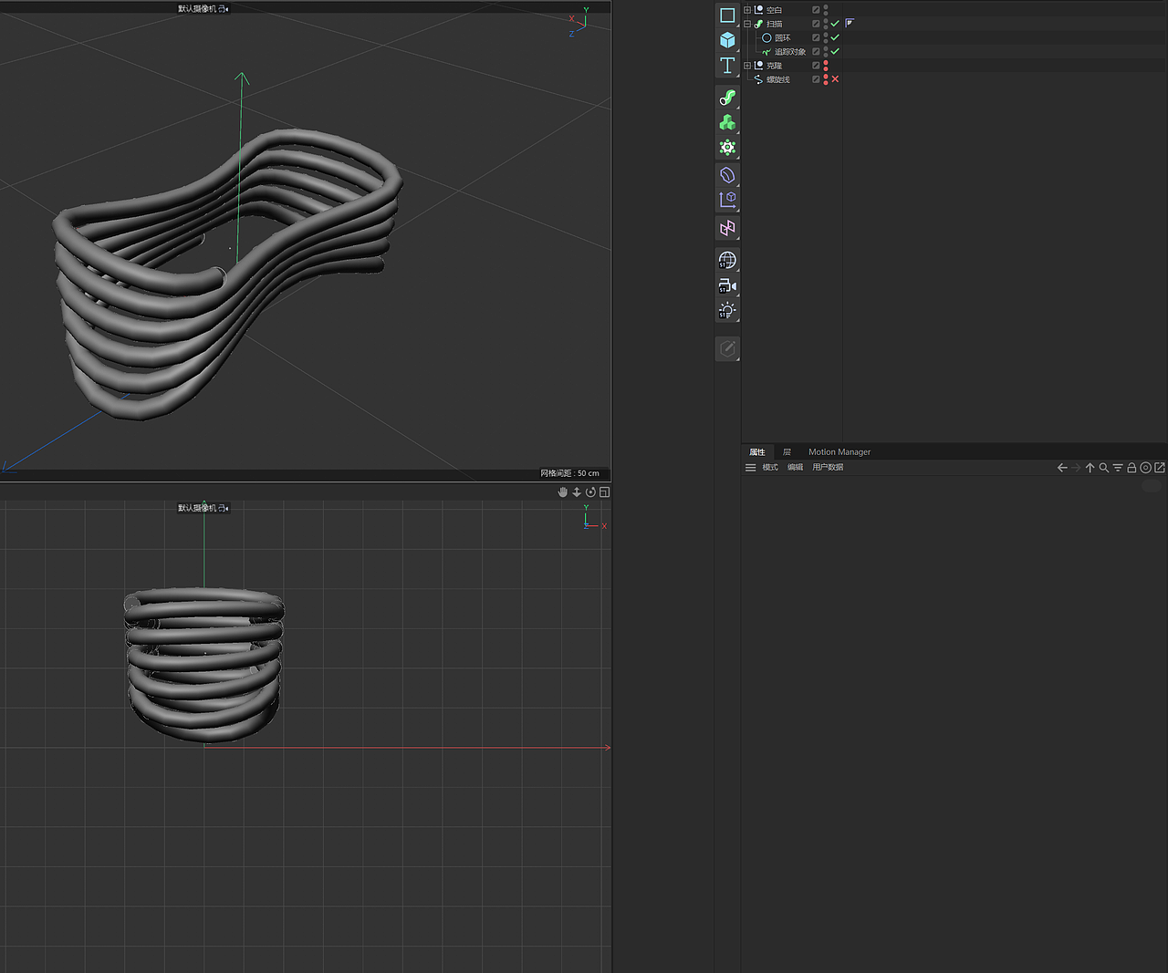 C4D-数据线模型制作-平滑、快速、可控