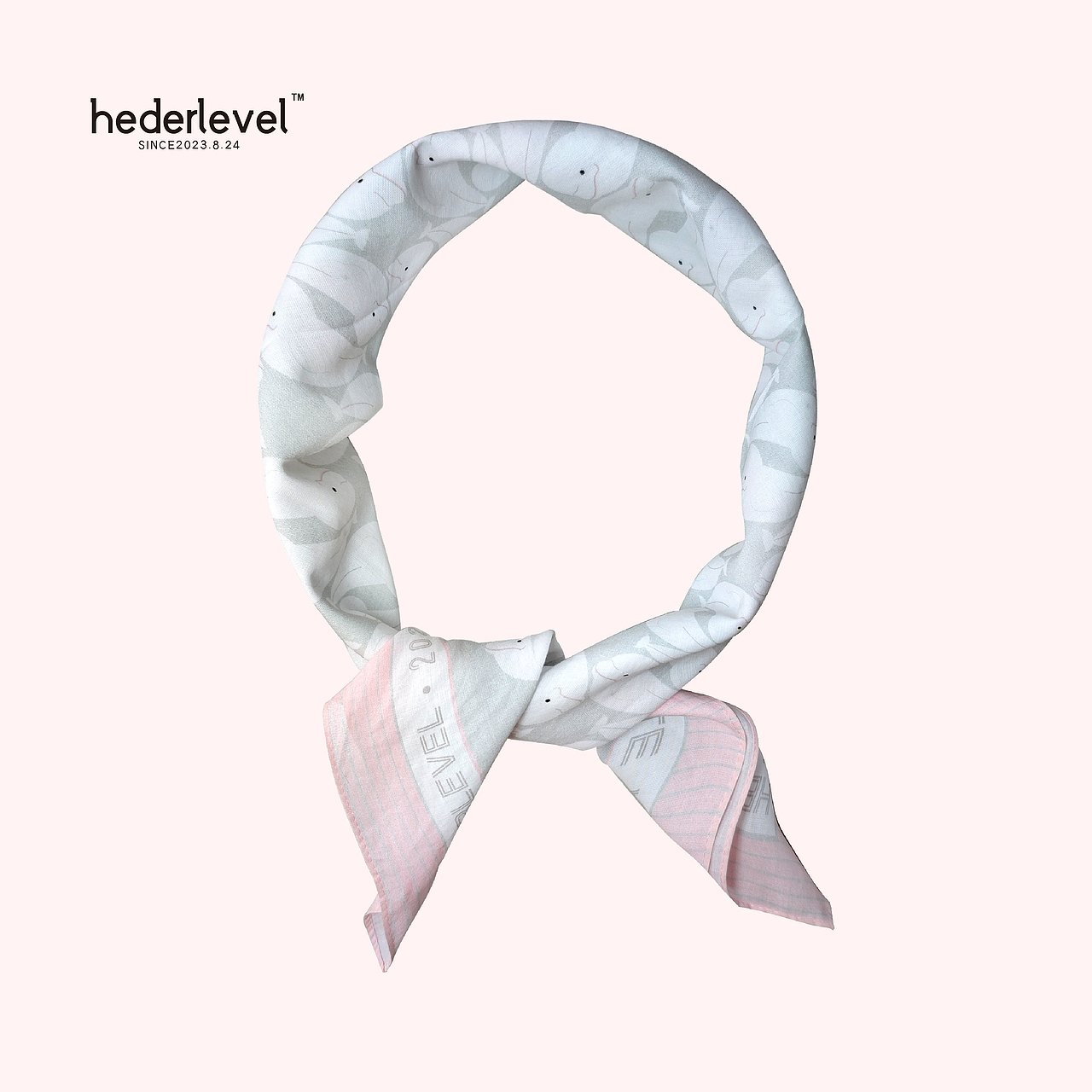 海洋生物印花设计/海洋生物方巾设计——白鲸