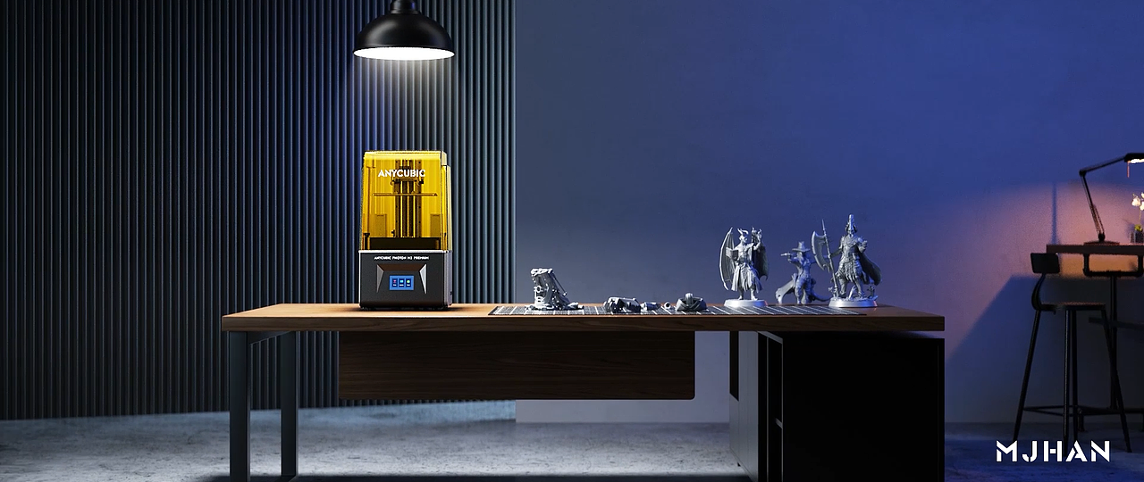 产品渲染视频|3D打印机|光固化LCD-【极客/科技】