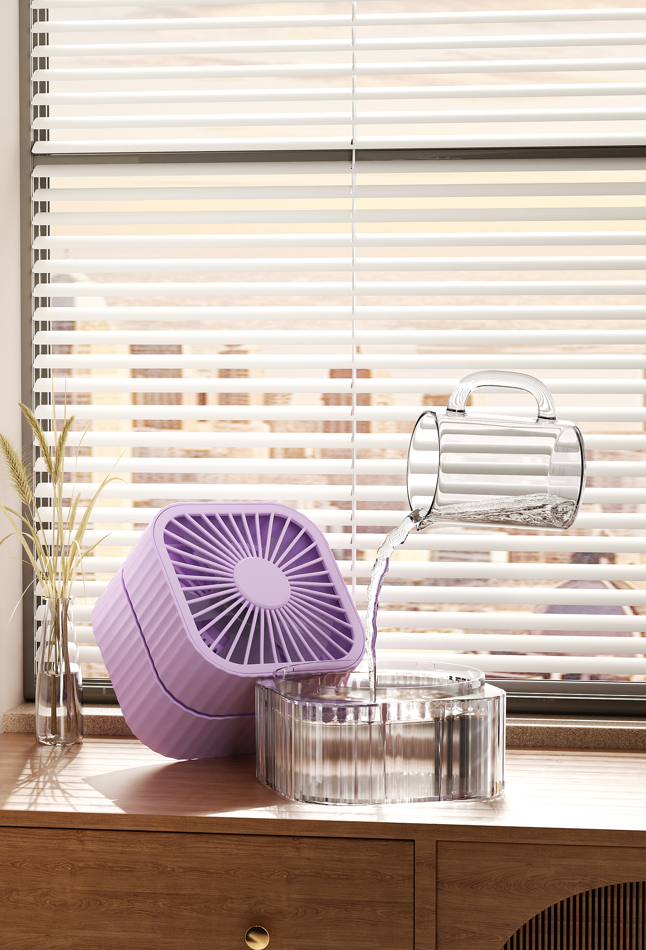 风扇加湿器渲染（图ZMzc2MzAyODUy） - 产品 - 站酷设计师舒鼠我呀原创素材 - 站酷ZCOOL