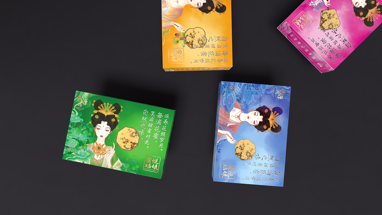 蜜悦姑娘蜂蜜包装设计