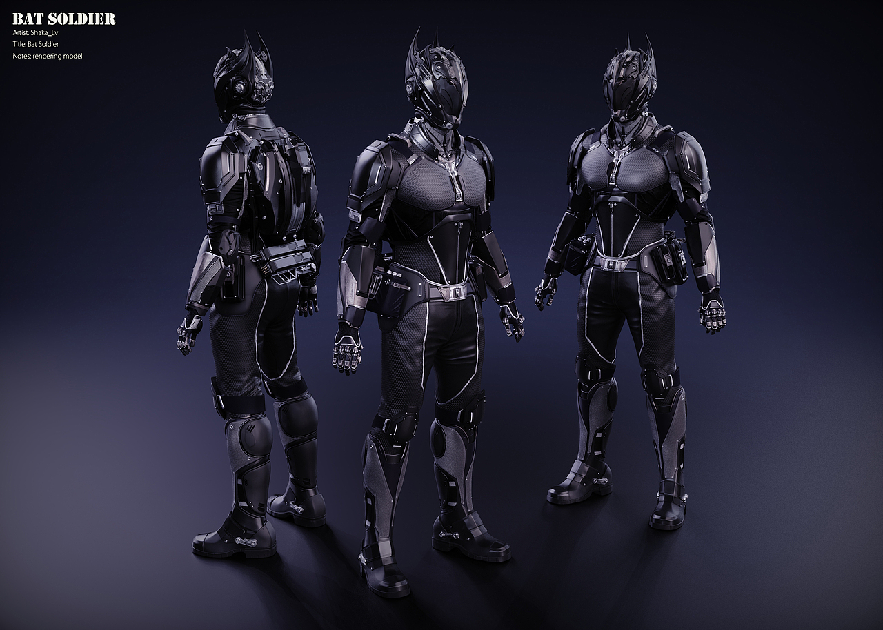 蝙蝠士兵（图ZMzc2MzExNjE2） - 人物/生物 - 站酷设计师_Shaka_lv_原创素材 - 站酷ZCOOL