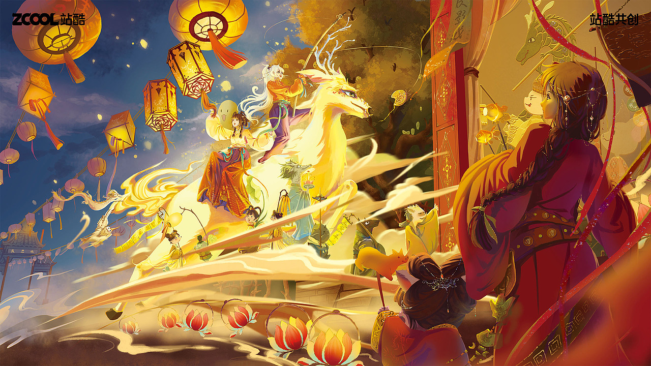 山海異事（圖ZMzc2MzE5ODA4） - 海報 - 站酷設(shè)計師紫硯臺原創(chuàng)素材 - 站酷ZCOOL