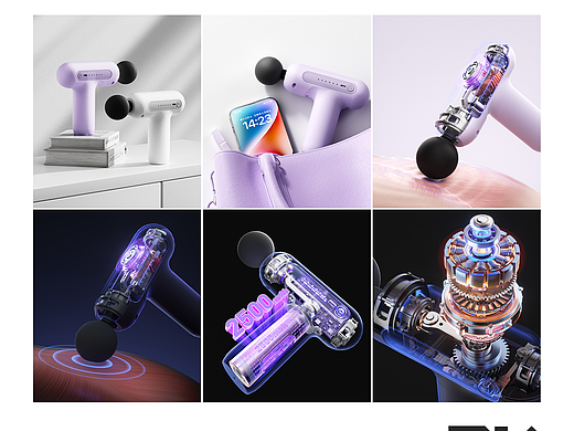 【工作记录】筋膜枪产品渲染