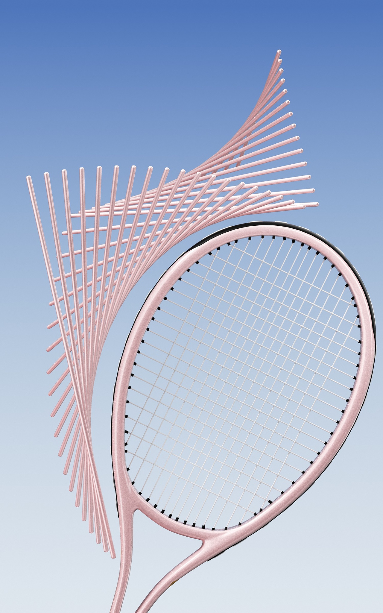 【工作记录】呼啦圈,网球拍产品渲染