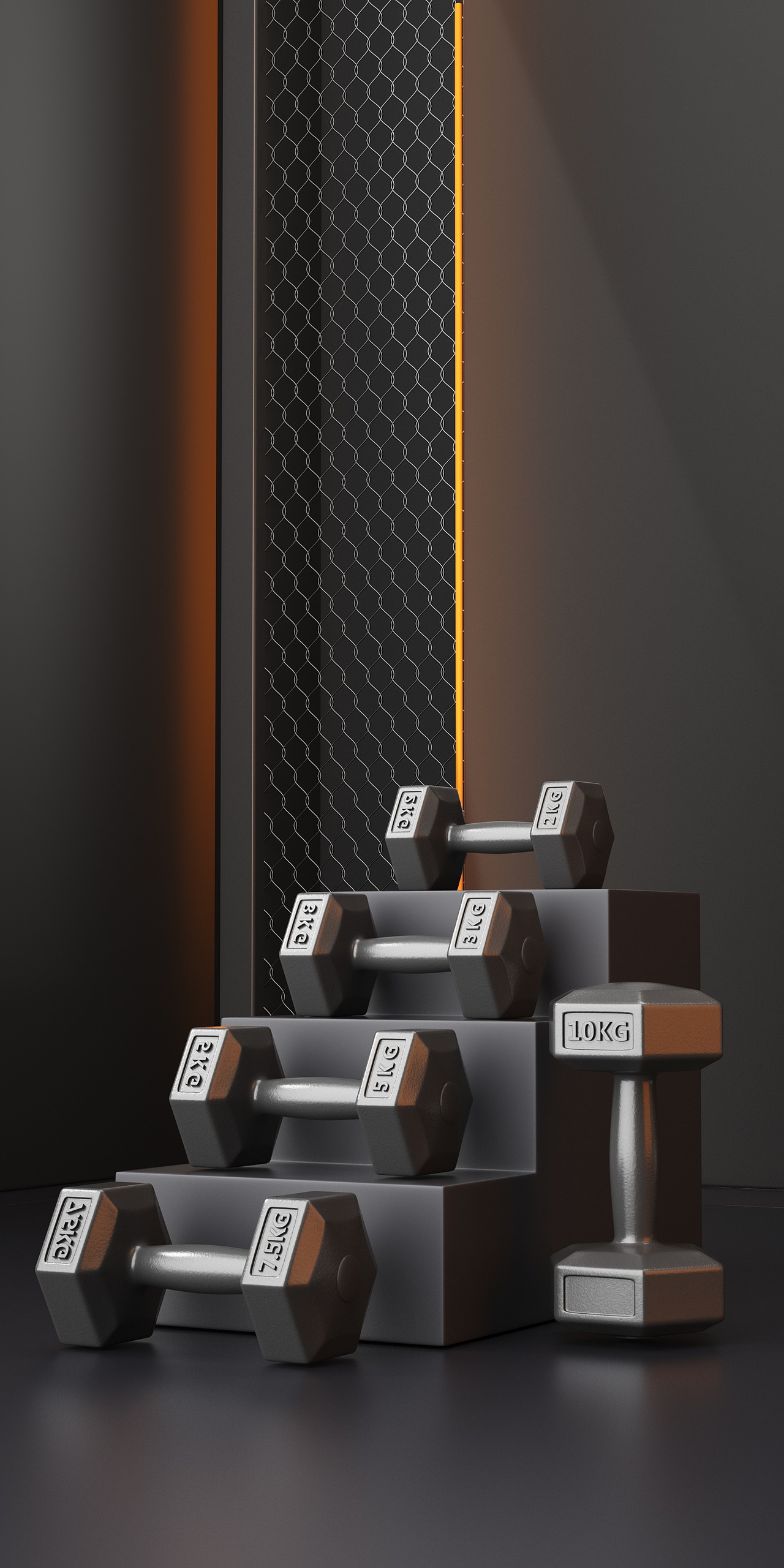 【工作记录】甩脂机、哑铃壶玲、拳击训练、握力器渲染