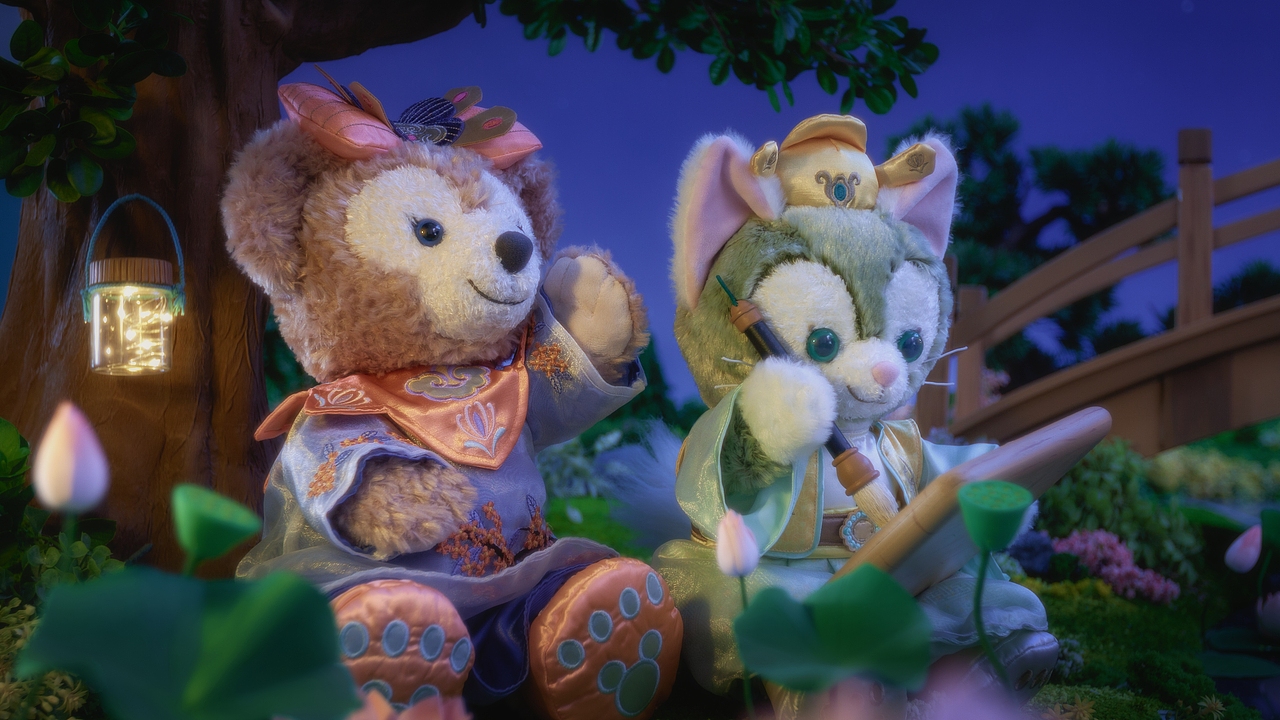 迪士尼达菲和朋友们《中秋荷塘月色》定格动画