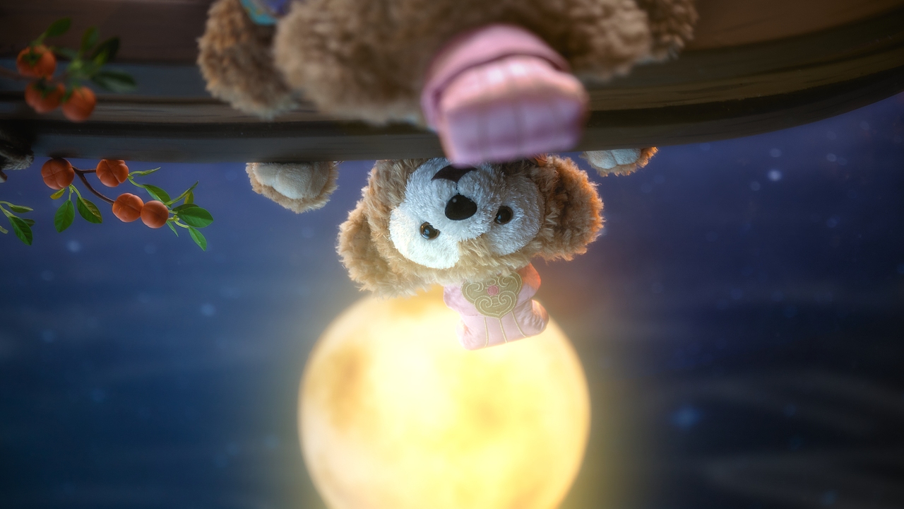 迪士尼达菲和朋友们《中秋荷塘月色》定格动画