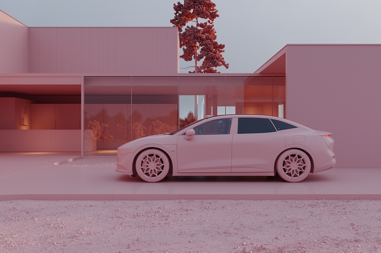 极氪007全模渲染