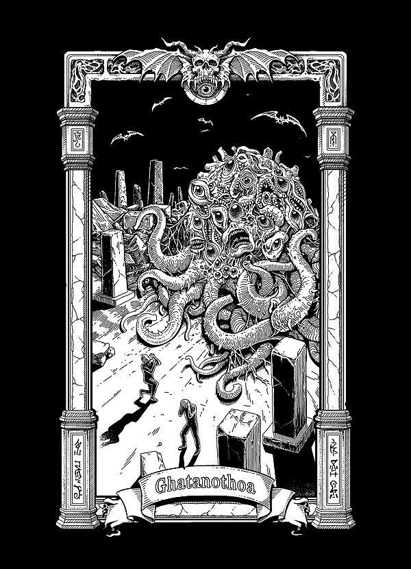 克苏鲁众神系列（下篇）（图ZMzc2MzI3MDky） - 新锐潮流插画 - 站酷设计师小初插画原创素材 - 站酷ZCOOL