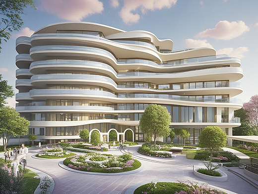 独栋园林度假式月子中心建筑设计 母婴专护连锁门店