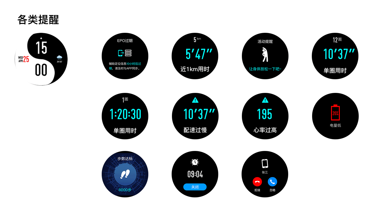 触屏UI-手表、手环