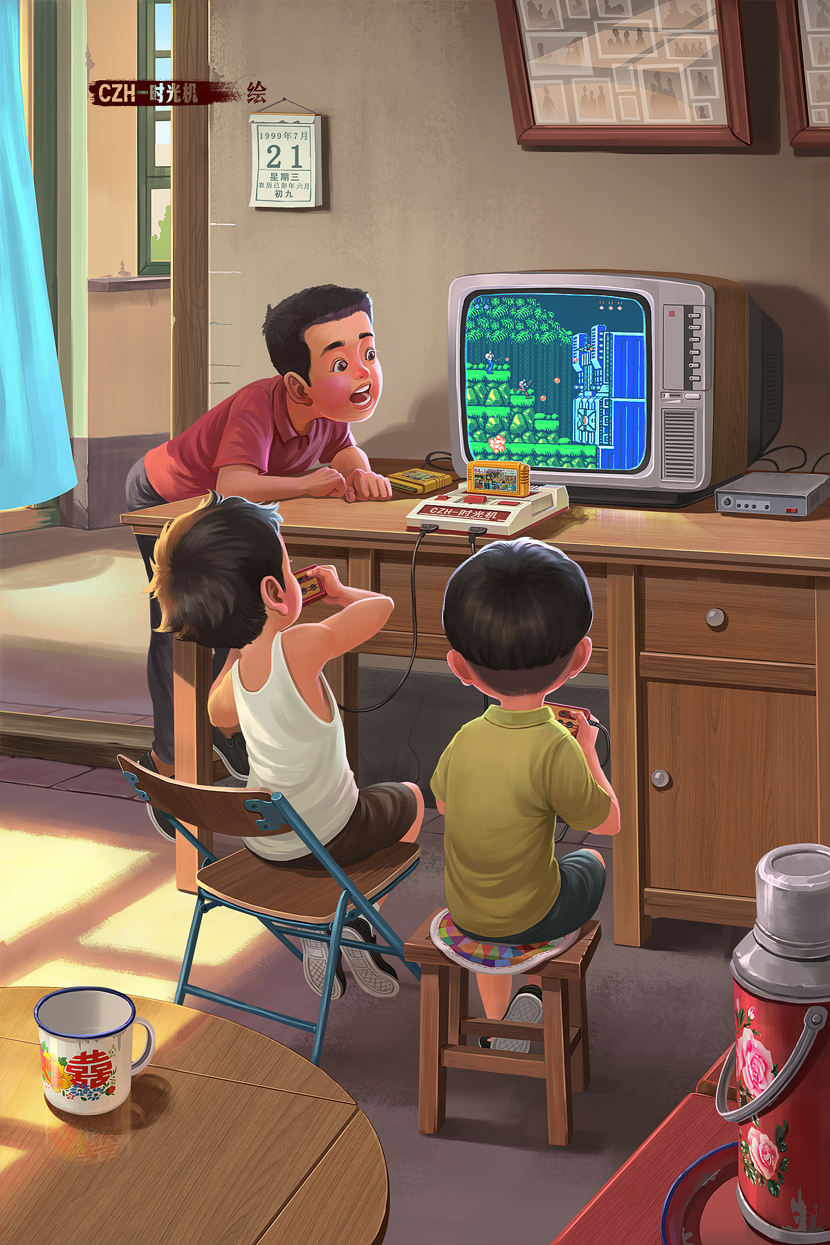 童年回忆 暑假系列合集9图（图ZMzc2MzM4NTgw） - 创作习作 - 站酷设计师CZH-时光机原创素材 - 站酷ZCOOL
