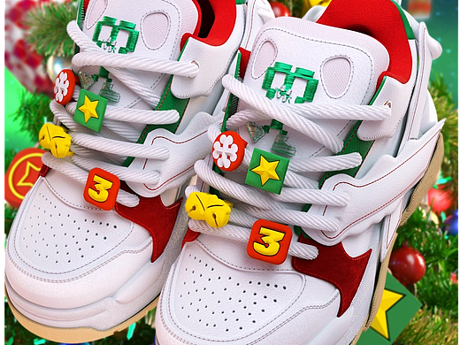 鞋子宣传片！Xavier3超个性骨头鞋圣诞版！