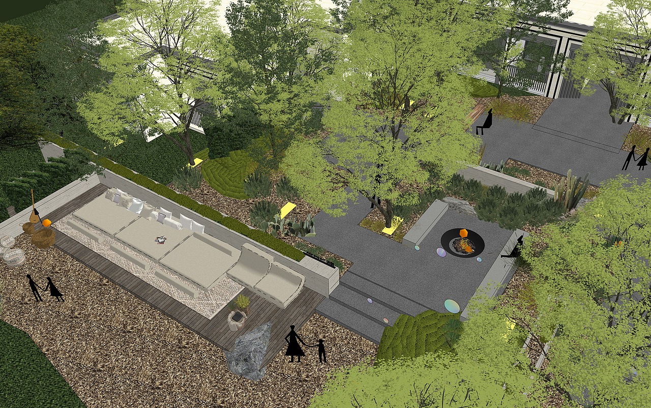 野奢风样板花园示范区景观SU模型下载（图ZMzc2MzUzMjQ4） - 景观设计 - 站酷设计师素模网原创素材 - 站酷ZCOOL