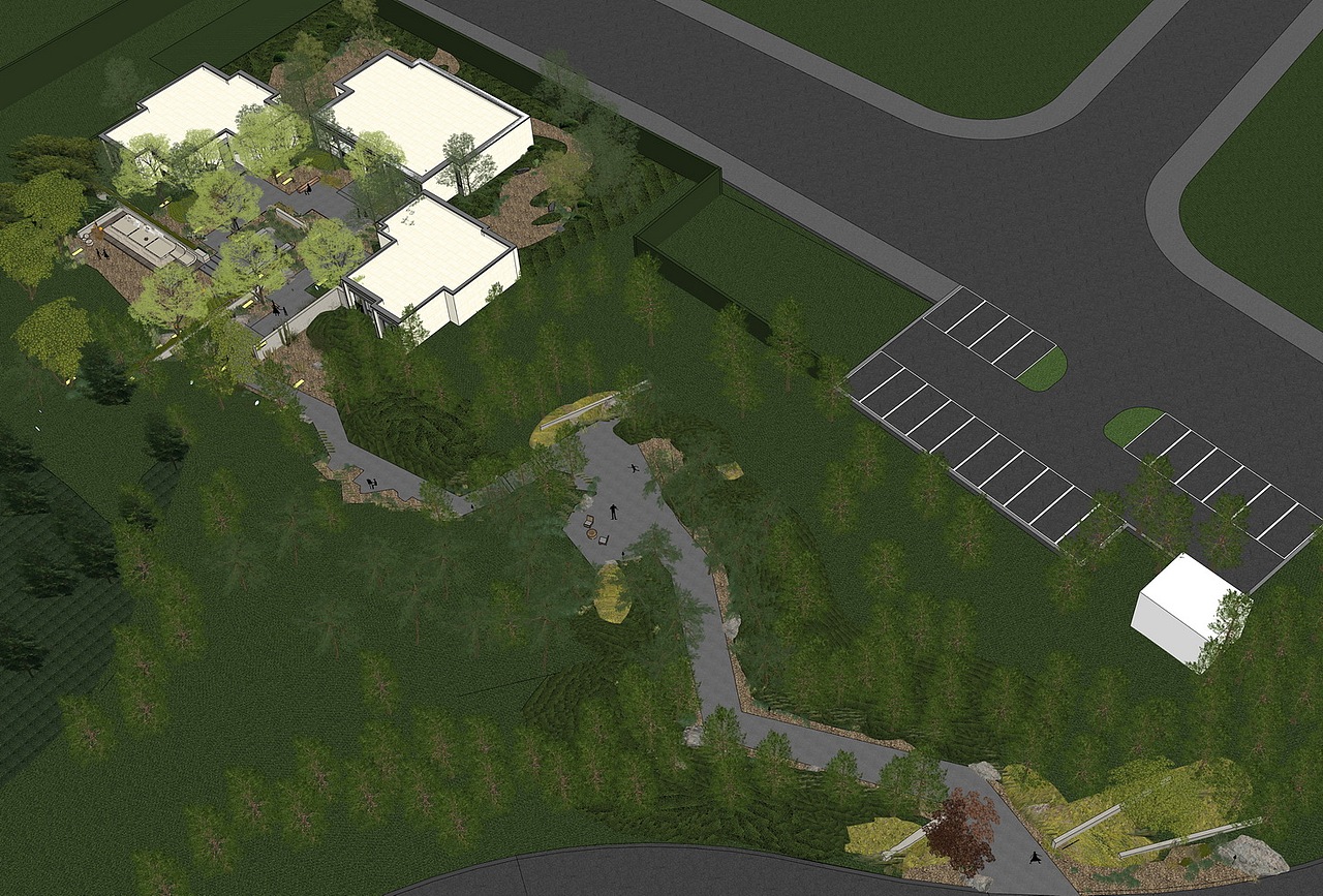 野奢风样板花园示范区景观SU模型下载（图ZMzc2MzUzMjY0） - 景观设计 - 站酷设计师素模网原创素材 - 站酷ZCOOL