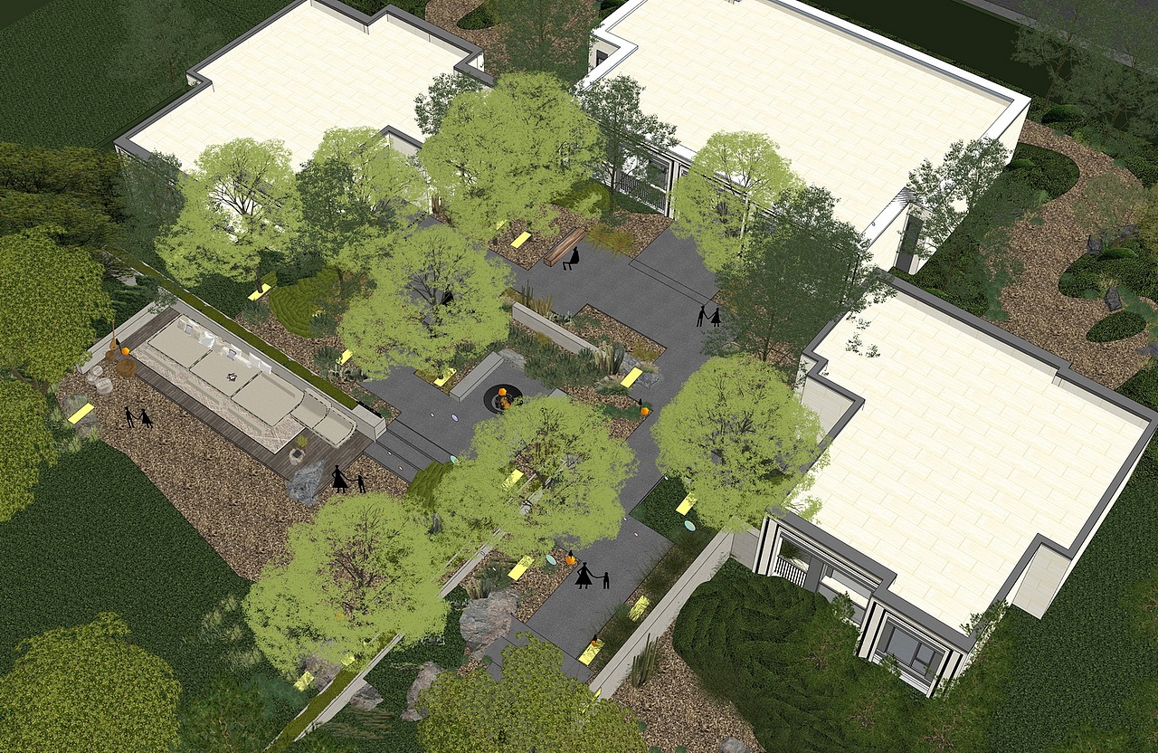 野奢风样板花园示范区景观SU模型下载（图ZMzc2MzUzMjYw） - 景观设计 - 站酷设计师素模网原创素材 - 站酷ZCOOL