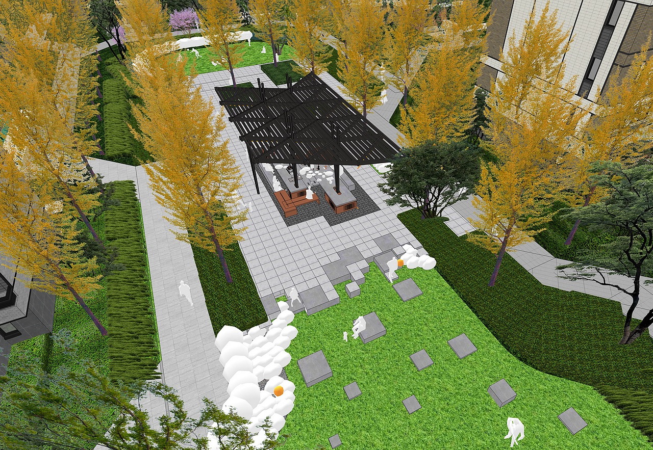 合肥华侨城Block07大区景观SU模型下载