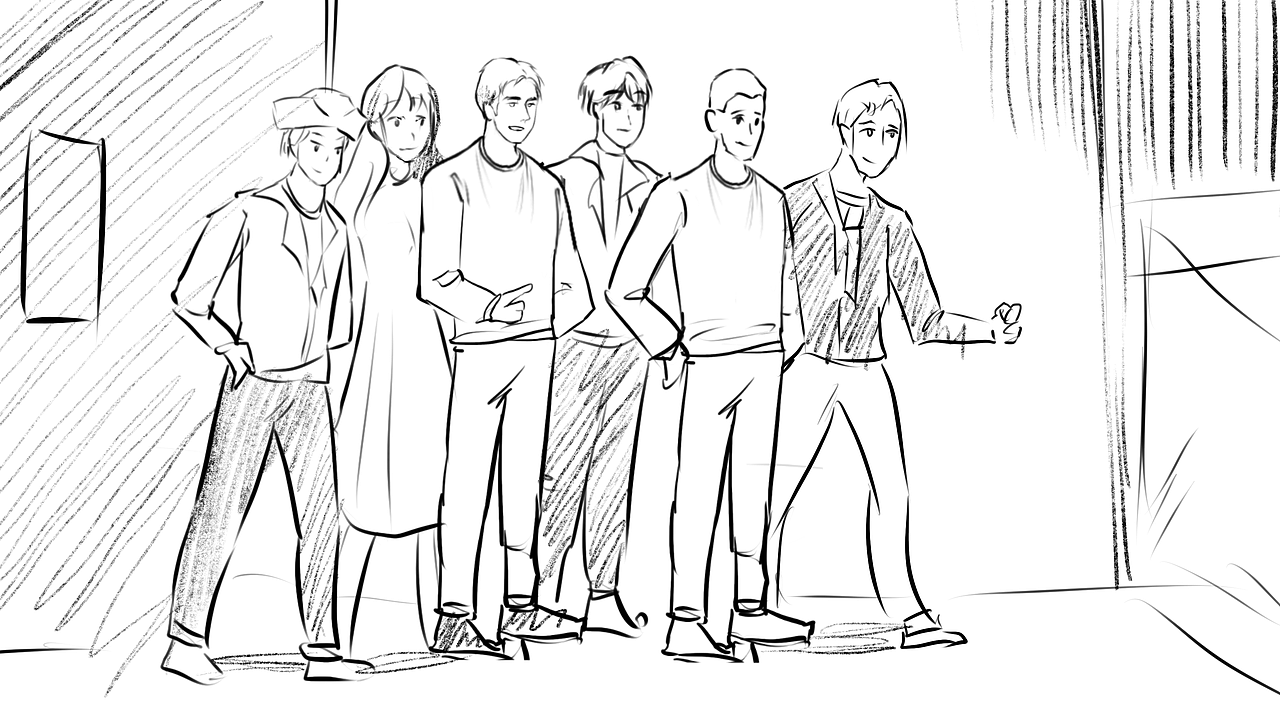 王者荣耀海外宣传分镜头草图