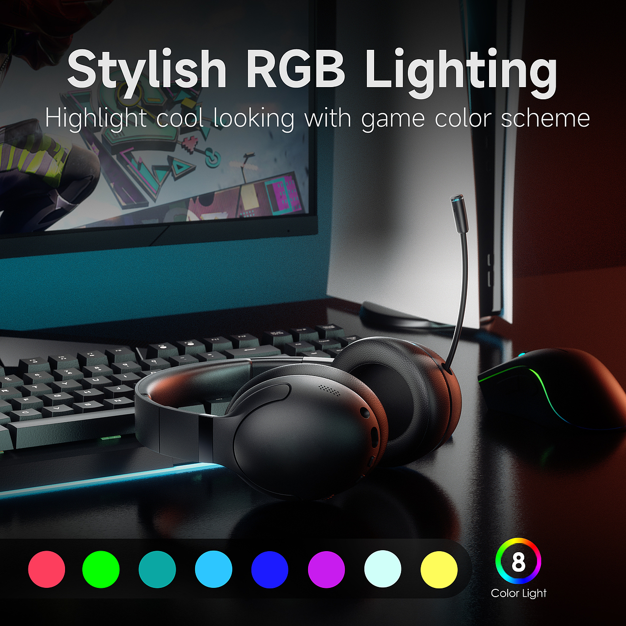 游戲耳機(jī) 渲染 亞馬遜主圖A+（圖ZMzc2MzYyOTI4） - 產(chǎn)品 - 站酷設(shè)計(jì)師團(tuán)小狗C4D原創(chuàng)素材 - 站酷ZCOOL