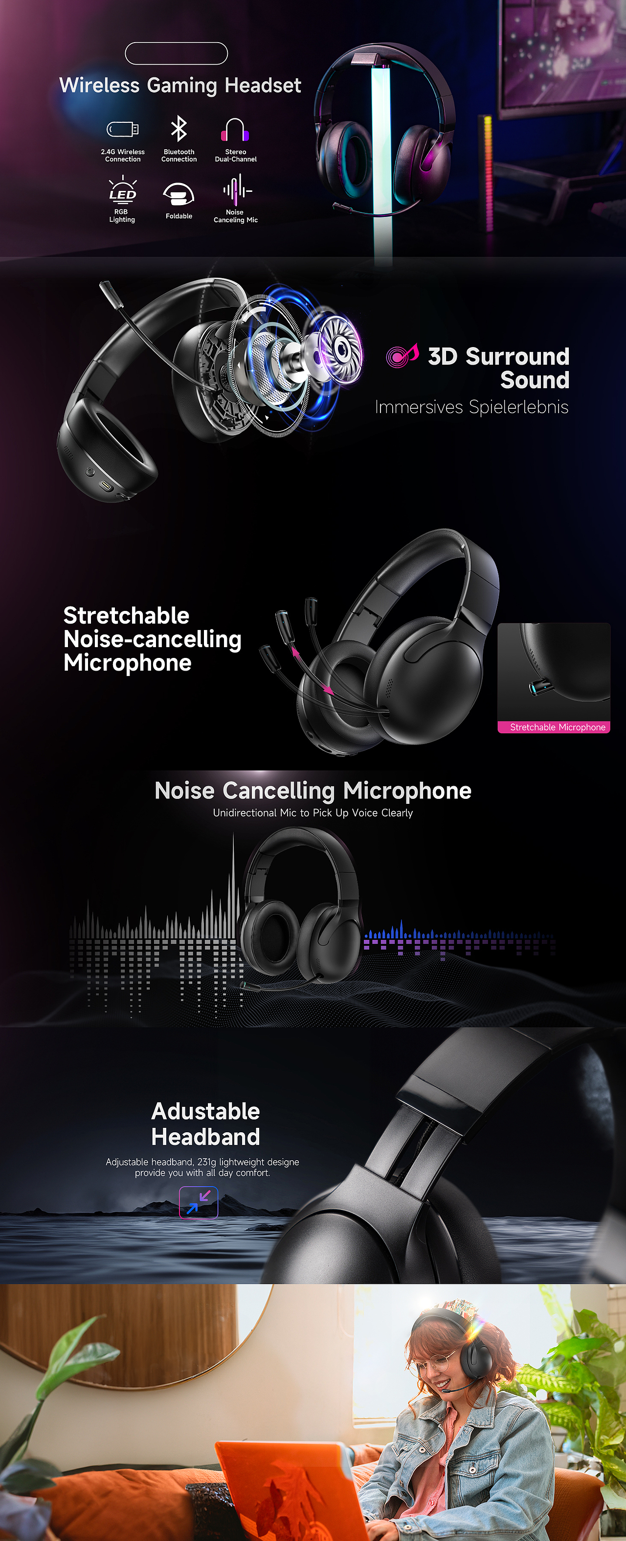 游戲耳機(jī) 渲染 亞馬遜主圖A+（圖ZMzc2MzYyOTQw） - 產(chǎn)品 - 站酷設(shè)計(jì)師團(tuán)小狗C4D原創(chuàng)素材 - 站酷ZCOOL