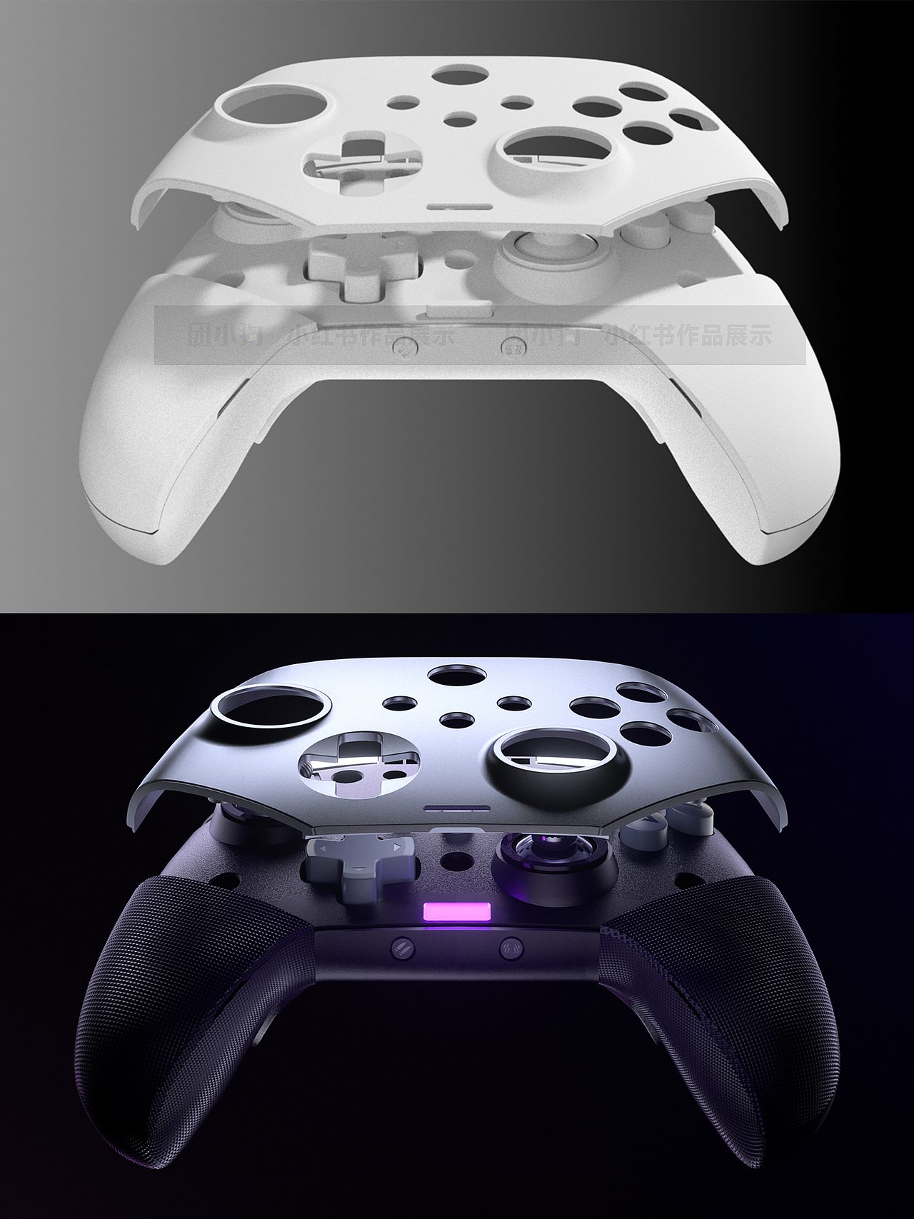 高檔手柄 產(chǎn)品渲染 亞馬遜主圖A+ 手柄詳情設(shè)計（圖ZMzc2MzY1NDEy） - 產(chǎn)品 - 站酷設(shè)計師團小狗C4D原創(chuàng)素材 - 站酷ZCOOL