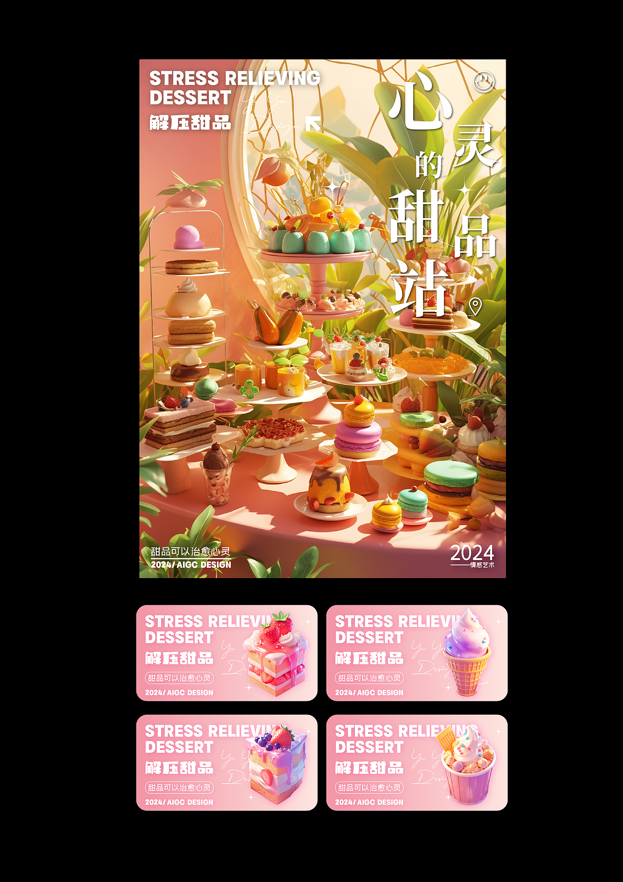 《心灵的甜品站》（图ZMzc2MzY2MjA4） - 海报 - 站酷设计师月亮8607原创素材 - 站酷ZCOOL