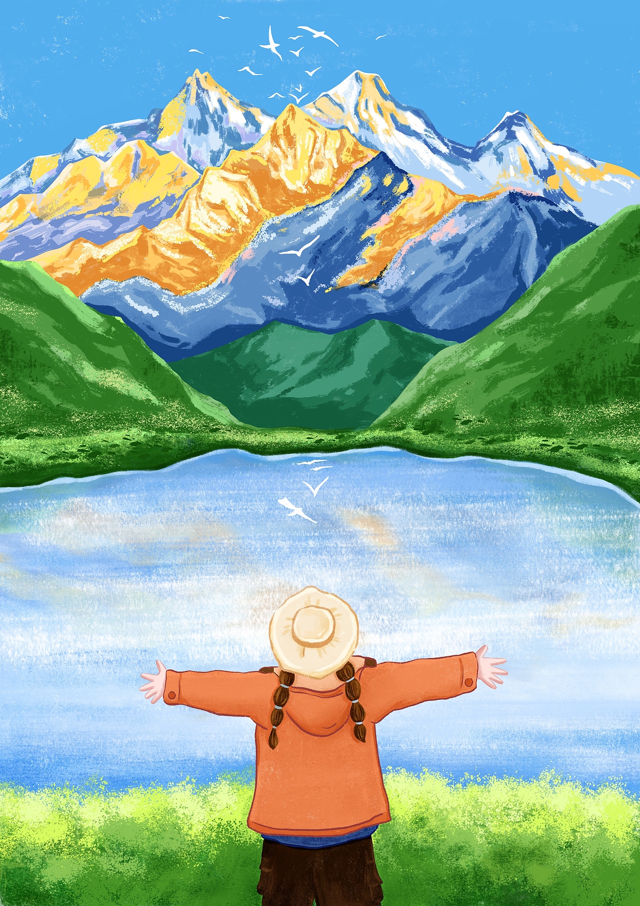 治愈系插画|告别八月 夏日回忆录（图ZMzc2MzY4NTg0） - 艺术插画 - 站酷设计师劉小嗅原创素材 - 站酷ZCOOL