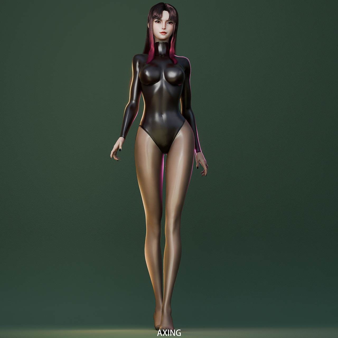 女魅-EEVEE Render（图ZMzc2MzY4NjM2） - 人物/生物 - 站酷设计师AXING阿兴原创素材 - 站酷ZCOOL