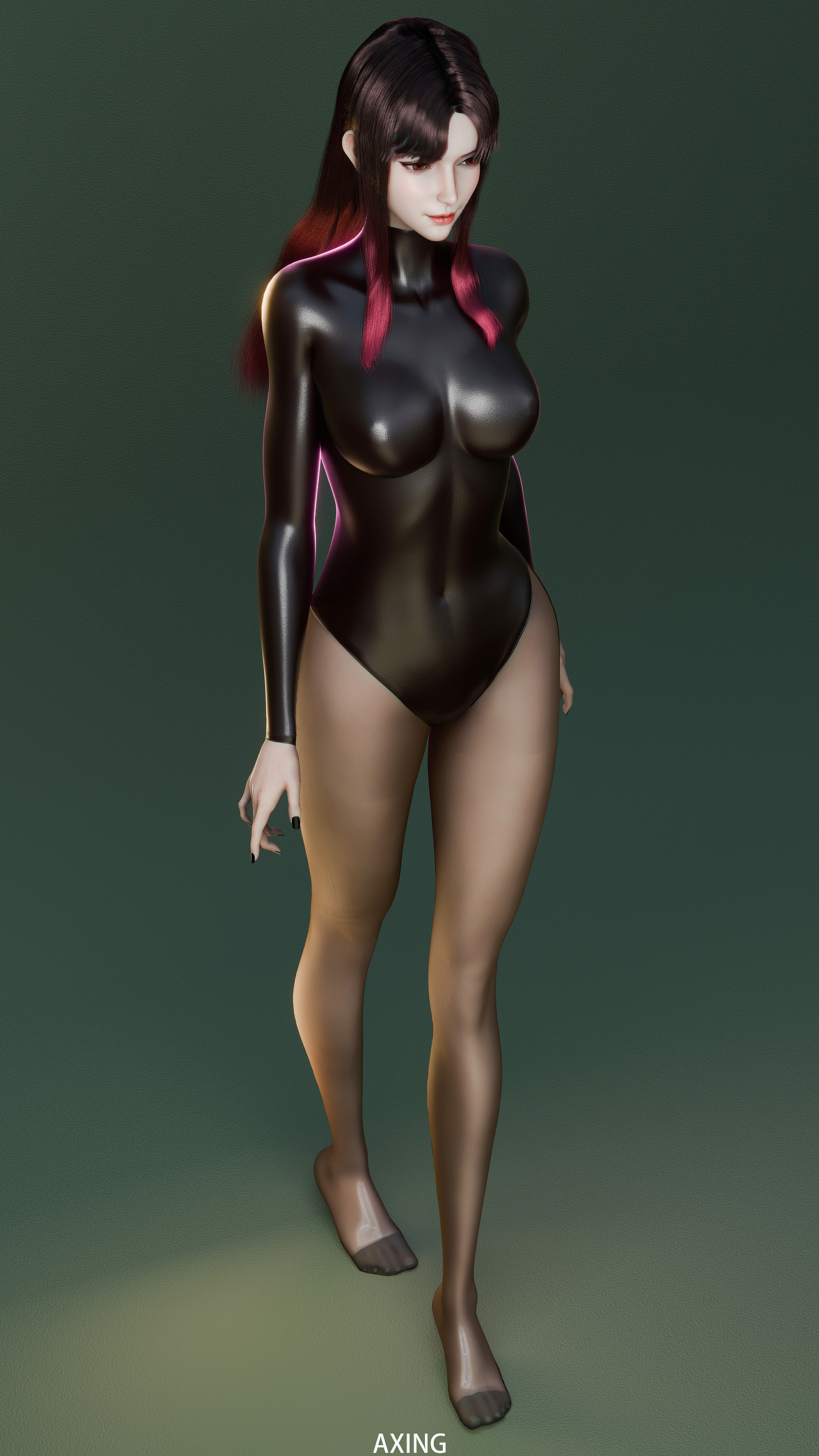 女魅-EEVEE Render（图ZMzc2MzY4NjE2） - 人物/生物 - 站酷设计师AXING阿兴原创素材 - 站酷ZCOOL